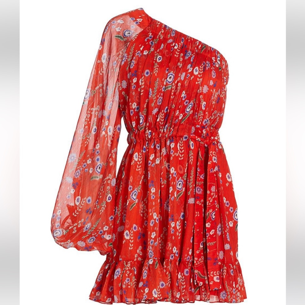 Alexis one shoulder floral print dress - Small